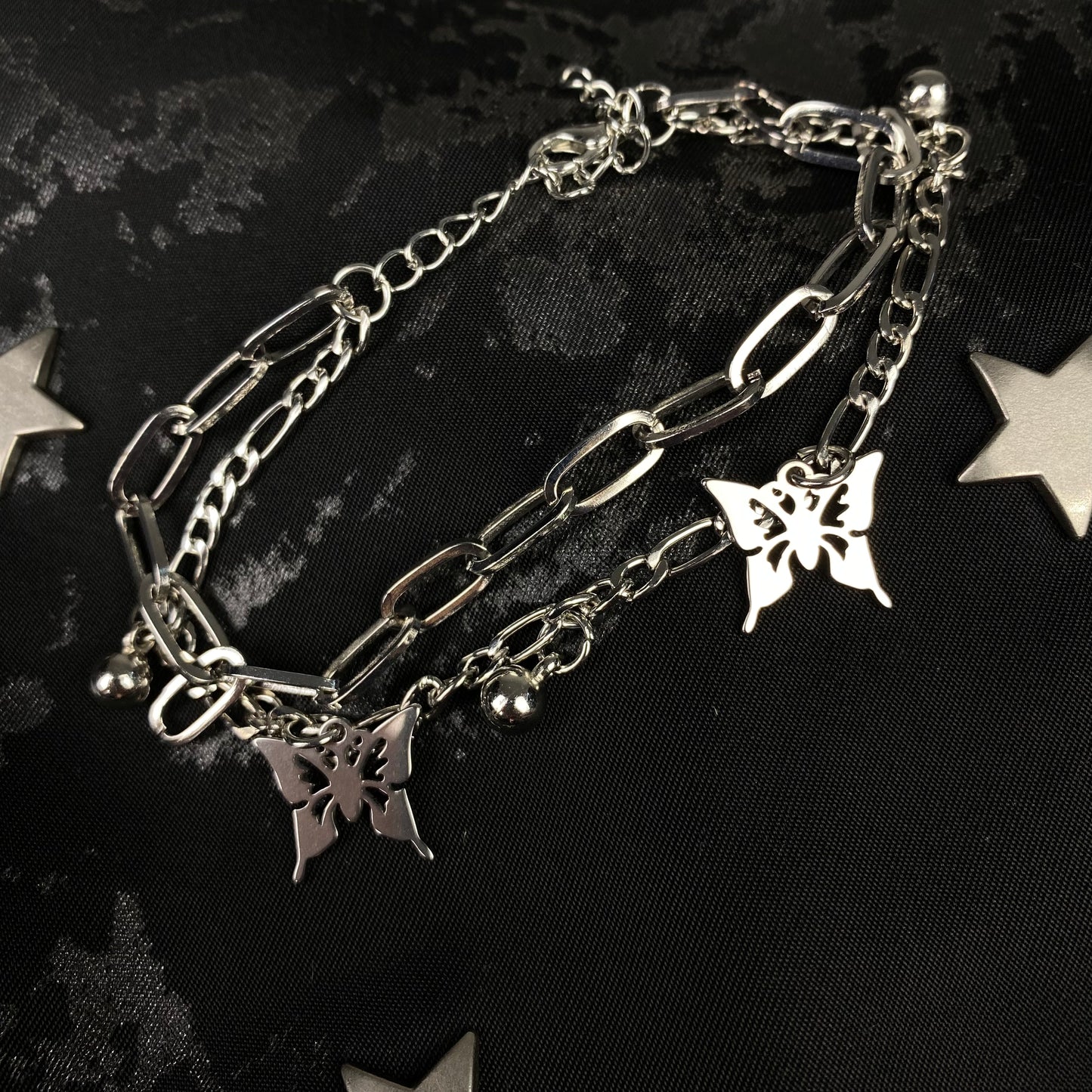 Stainless Steel Butterfly Chain Bracelet