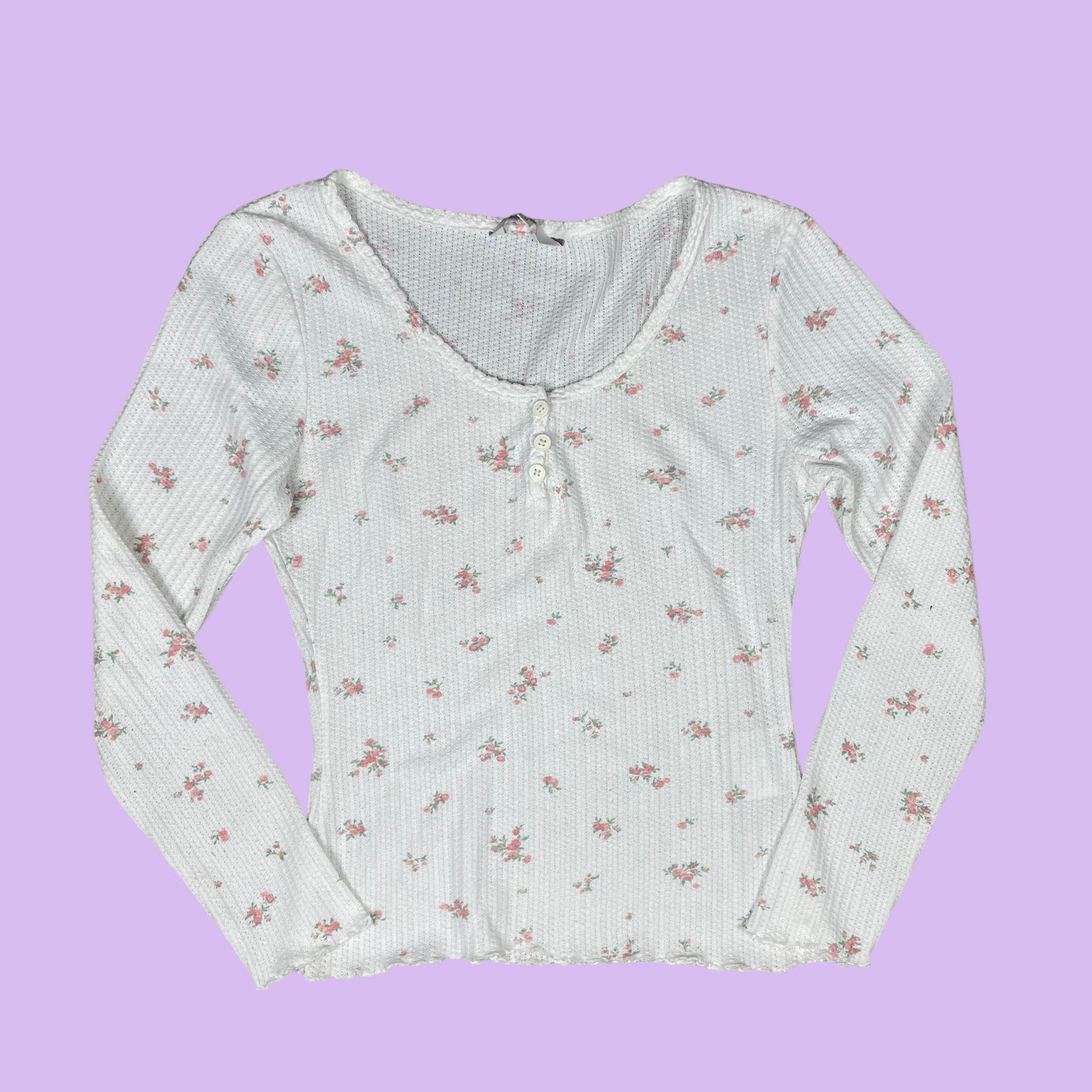 Coquette Flower Print Longsleeve - M