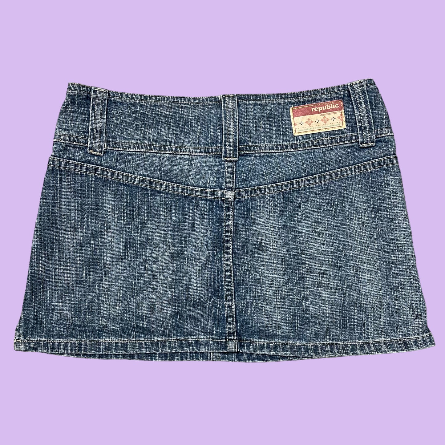 Denim Mini Skirt - 10