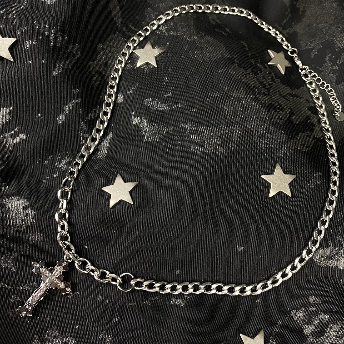 Stainless Steel Cross Chain Necklace