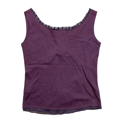 Purple Top With Mesh Details - DE 36/38