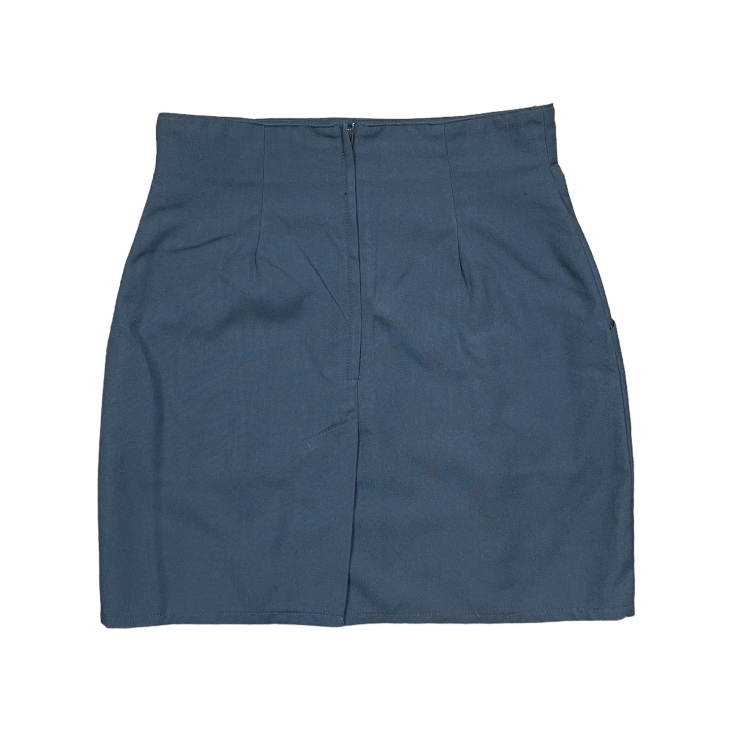 Grey Pencil Skirt With Pockets - DE 36