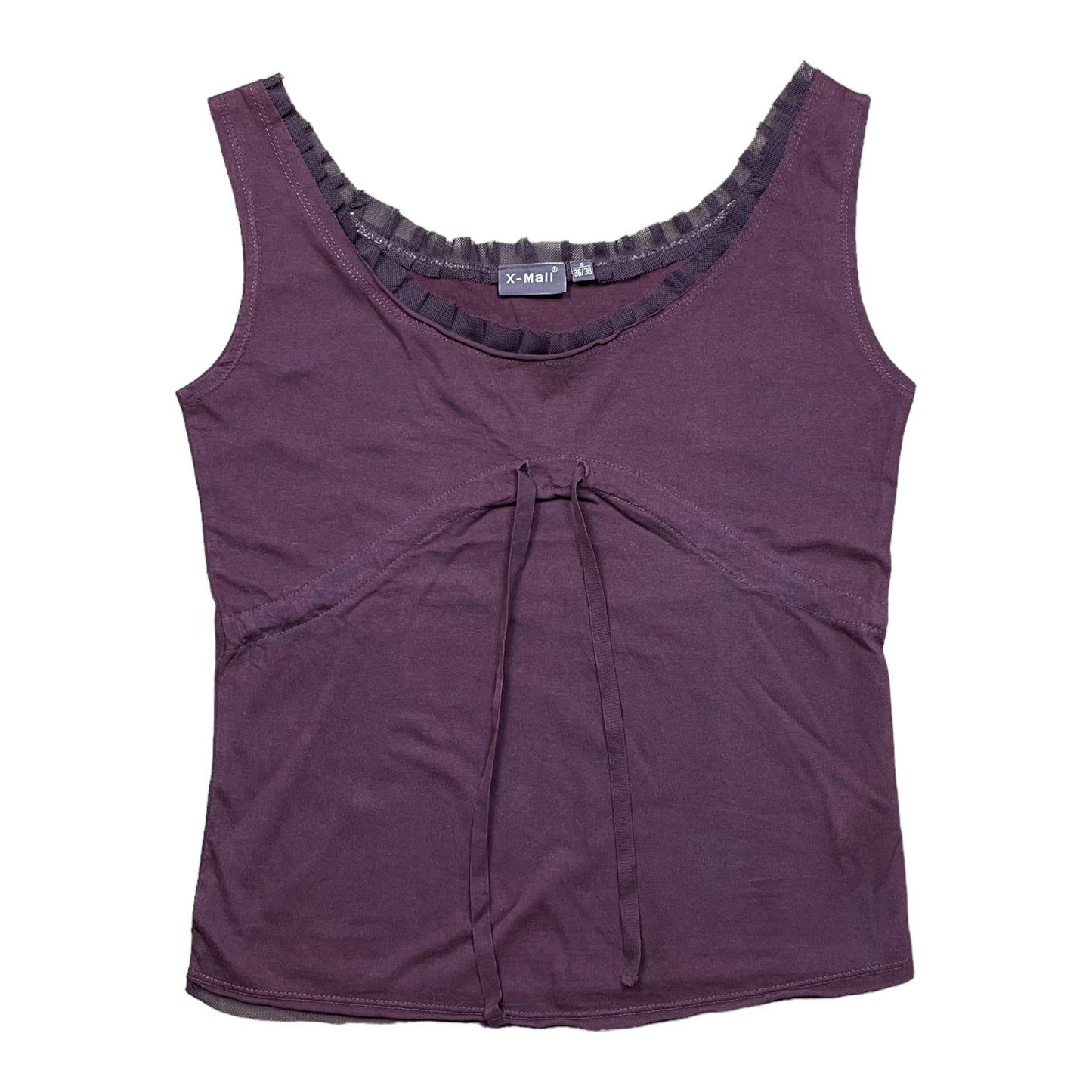 Purple Top With Mesh Details - DE 36/38