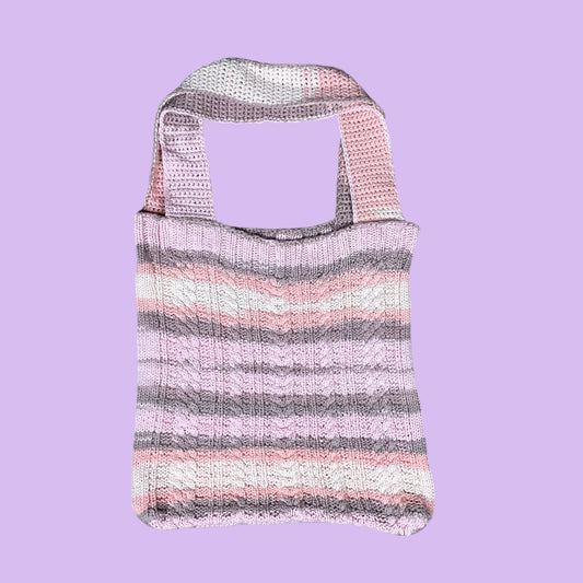 Pastell  Knitted Tote Bag