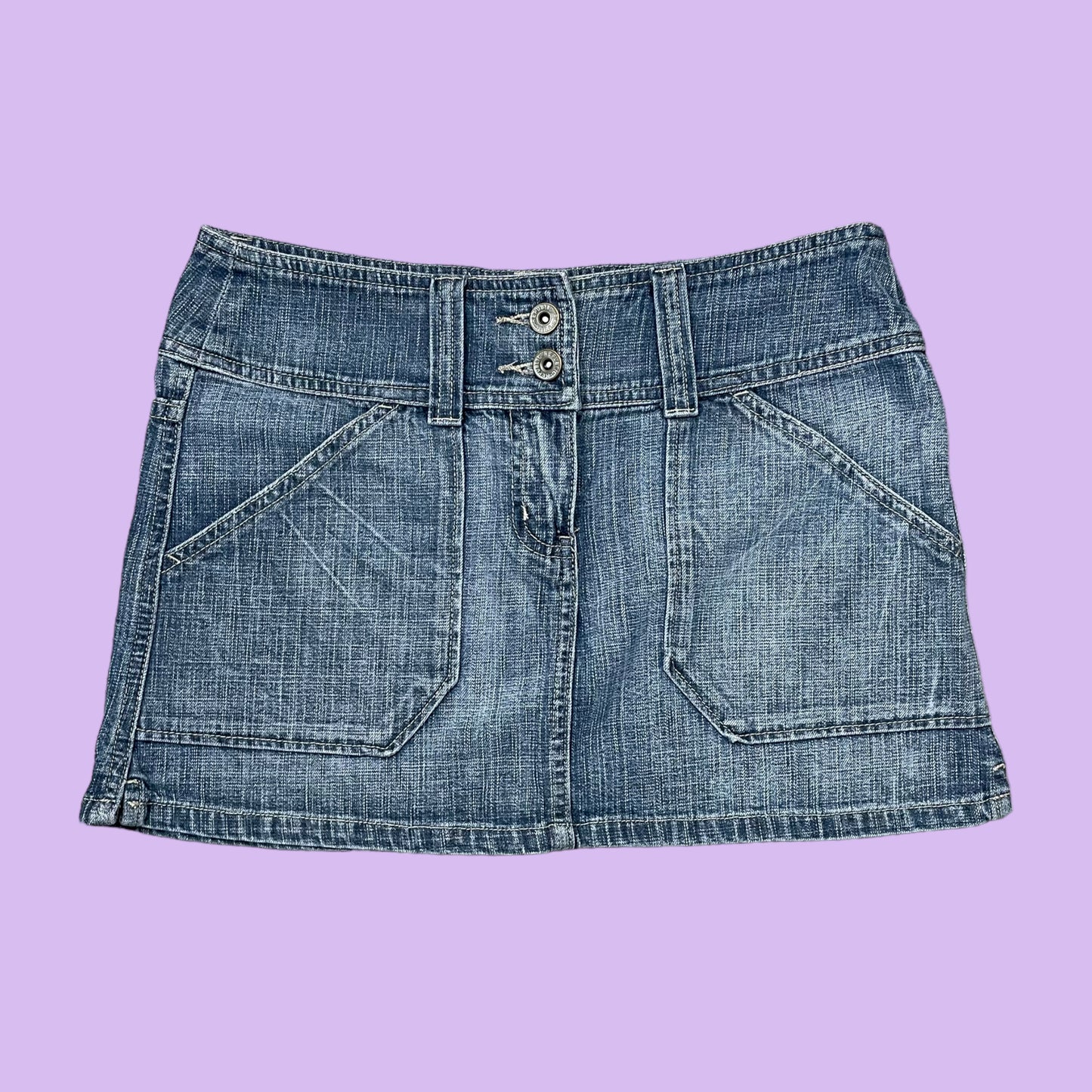 Denim Mini Skirt - 10