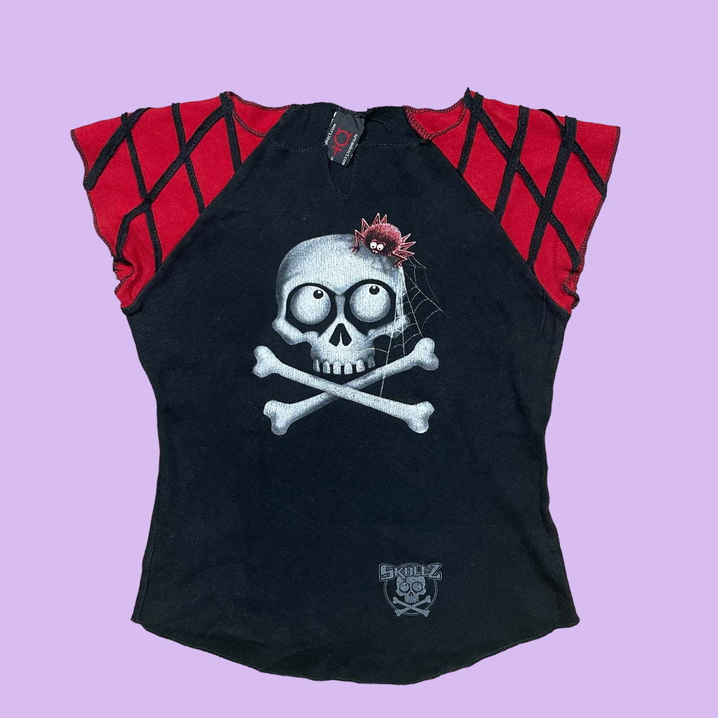 Skull Graphic Crop Top - S