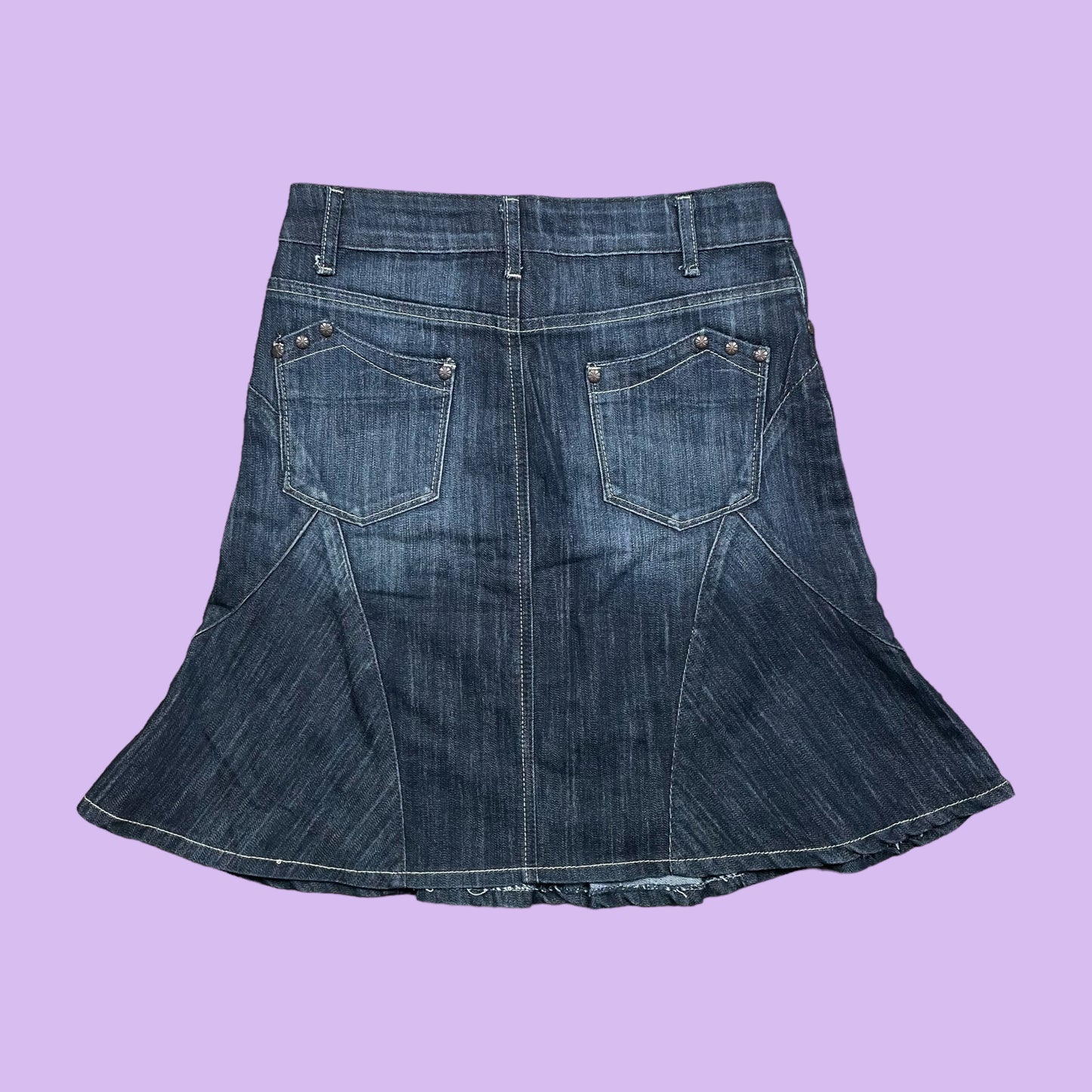 Denim Midi Skirt - M