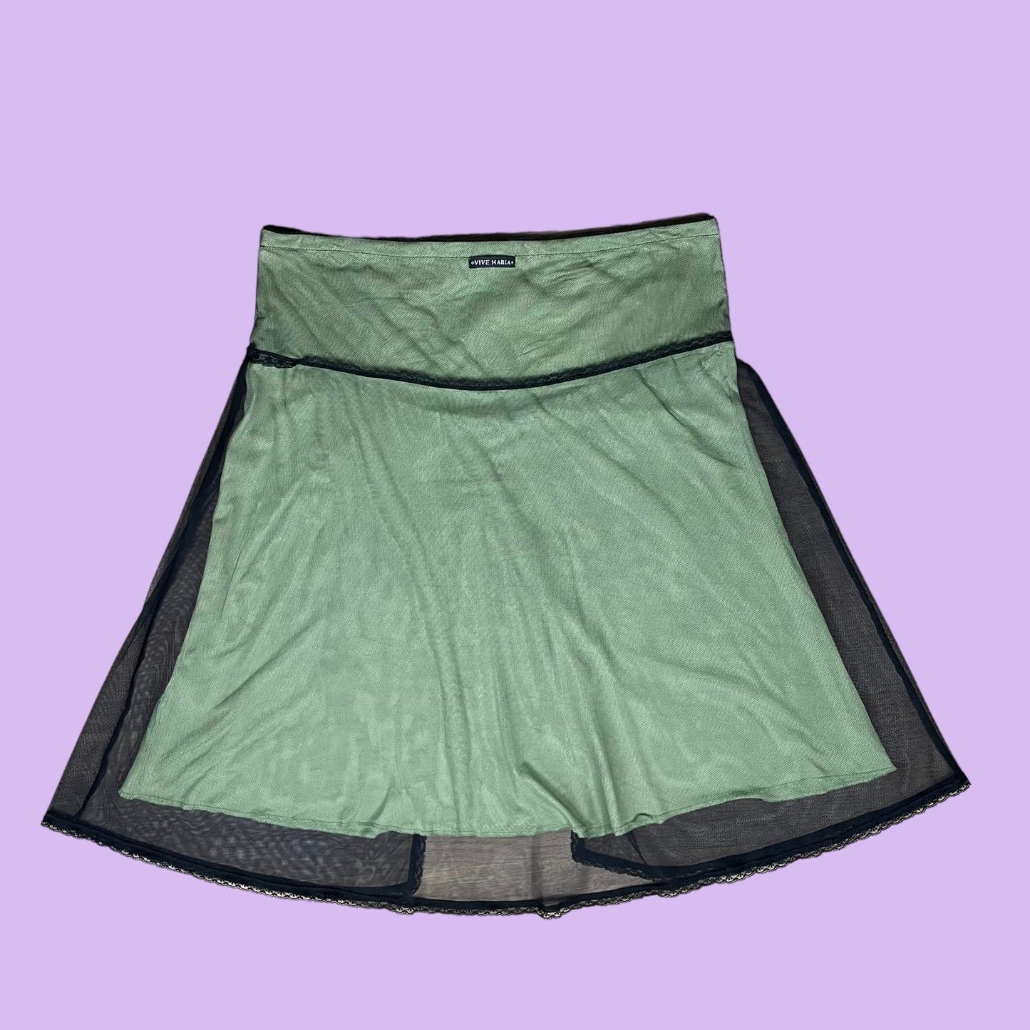 Vive Maria Skirt Green Mesh Skirt - M