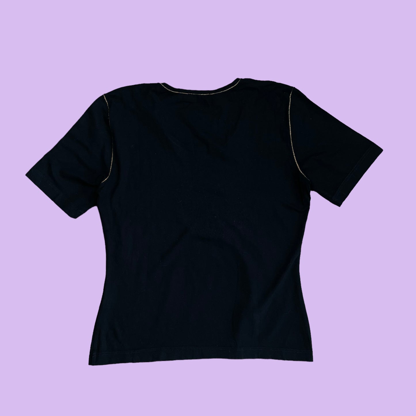 Black Graphic T-Shirt - M