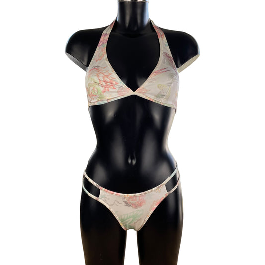 Deadstock Replay Pastel Bikini With Cutouts - Bottom XS / Cup AA