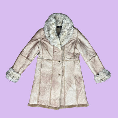 Faux Fur Penny Lane Afghan Coat - XL