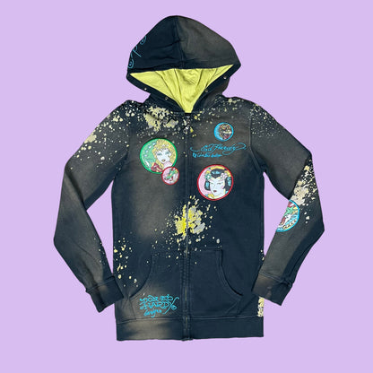 Ed Hardy Zip Up Hoodie - S