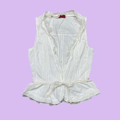 White Hugo Boss Lace Vest - DE 36