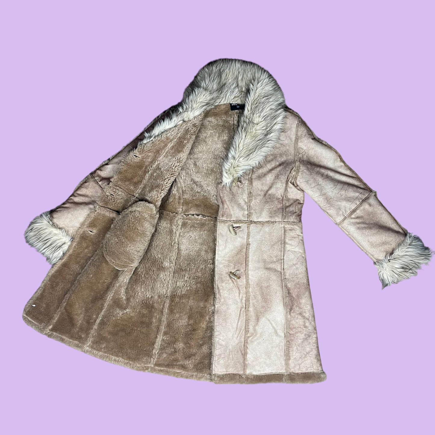 Faux Fur Penny Lane Afghan Coat - XL