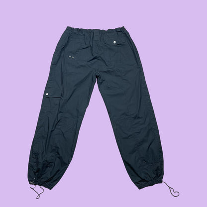 Black Cargo Baggy Pants - 18