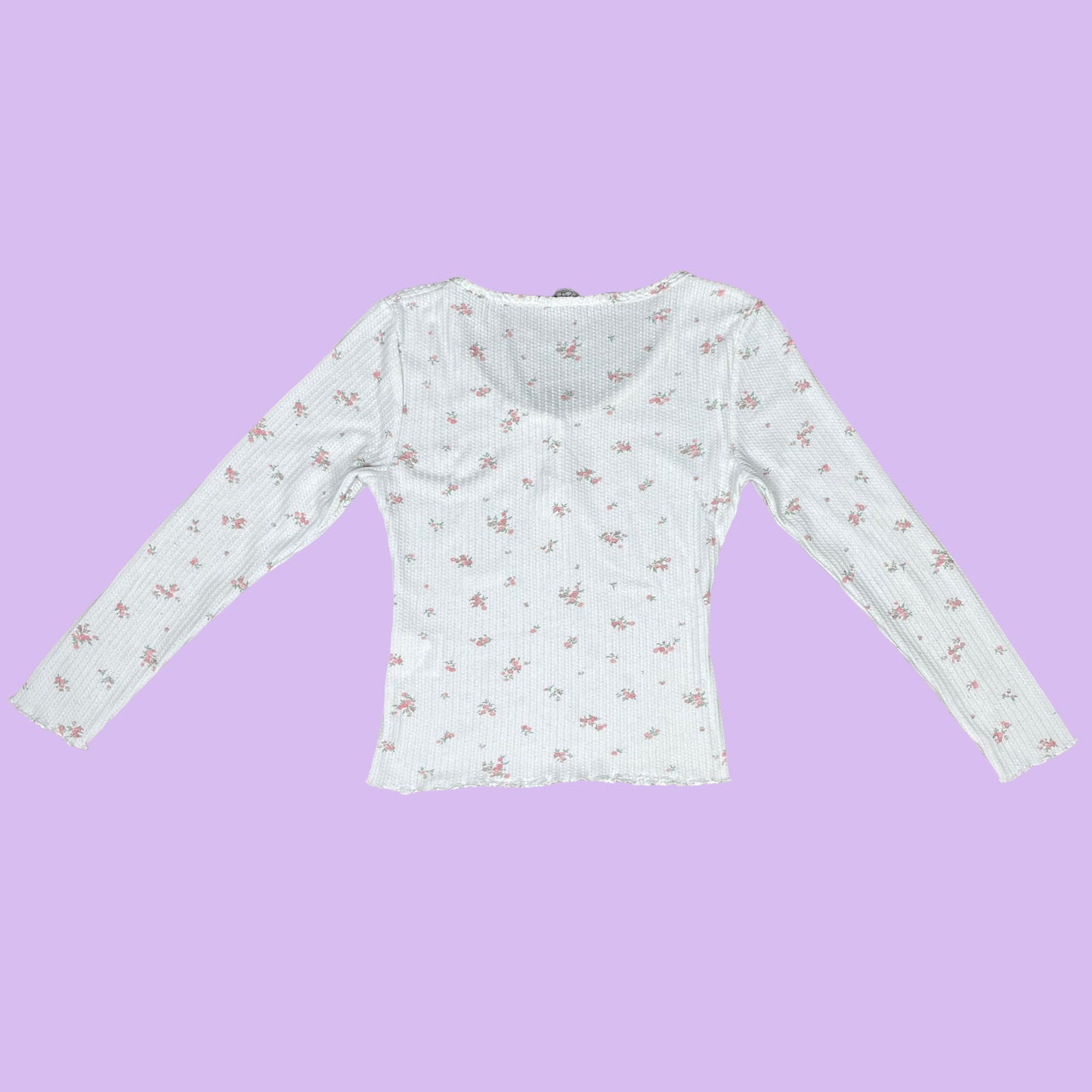 Coquette Flower Print Longsleeve - M