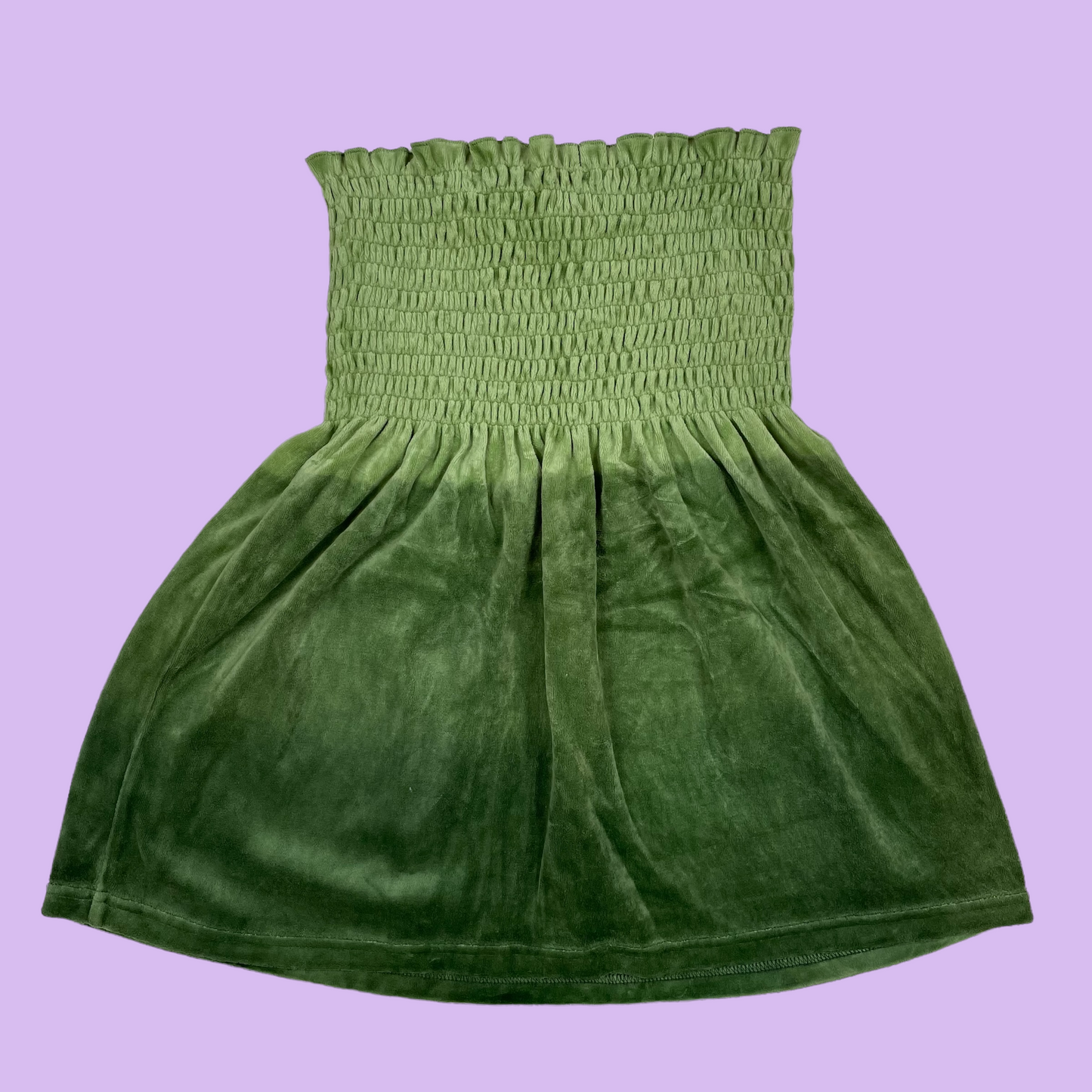 Green Velour/Velvet Fairy Skirt - M