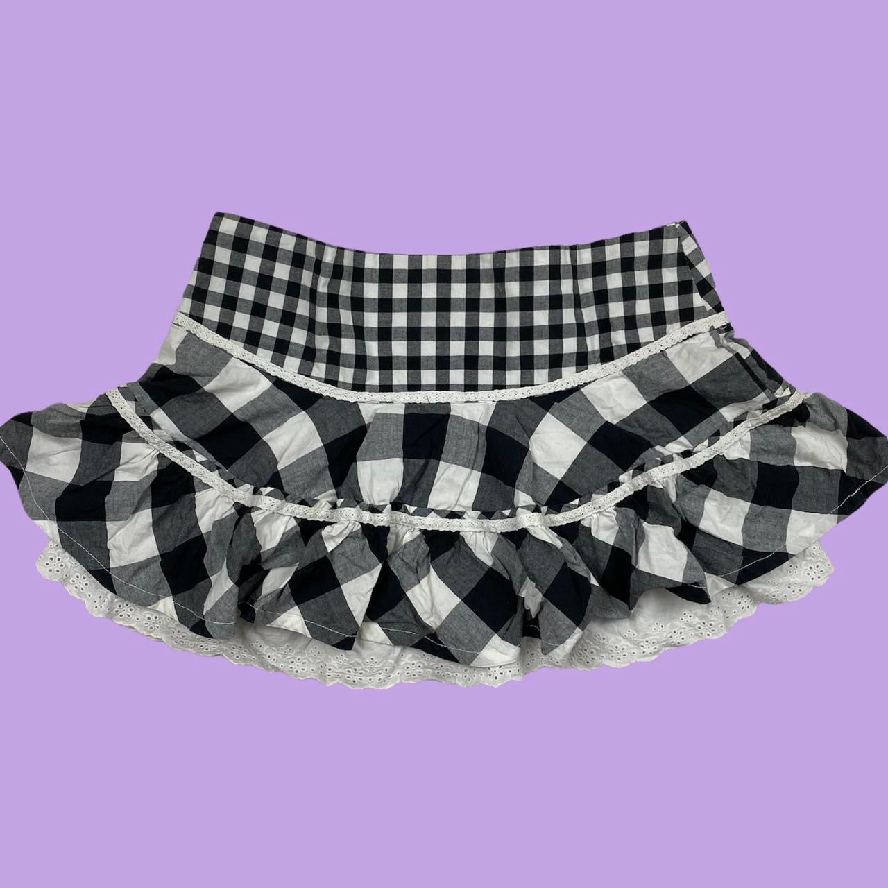 Plaid Lolita Skirt - M