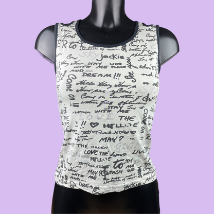 Cami Top With Cutouts - L