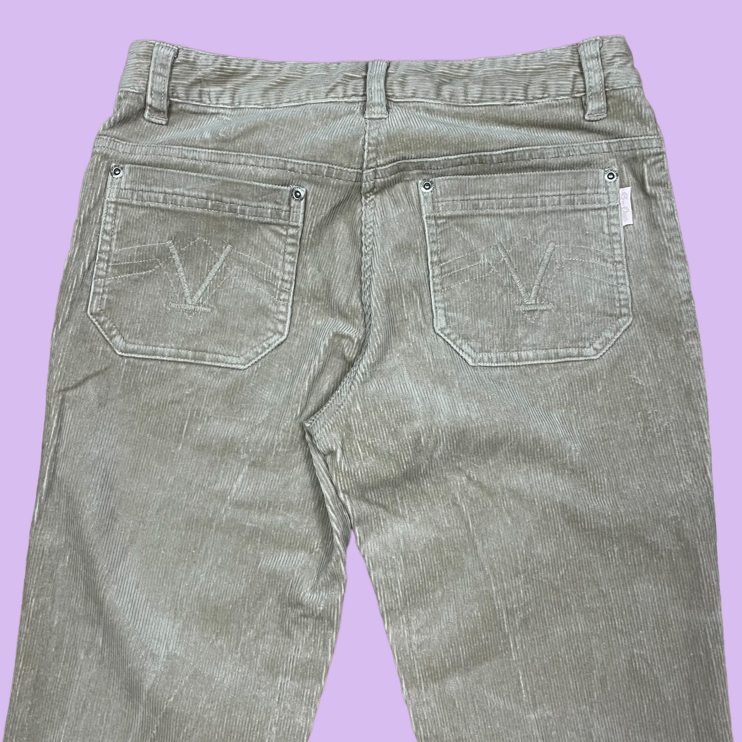 Vintage Corduroy Bootcut Jeans With Embroidery - Kids 170