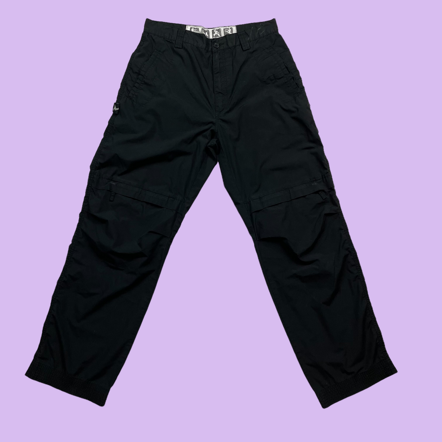 Cargo Baggy Pants with Zippers - W32 L34