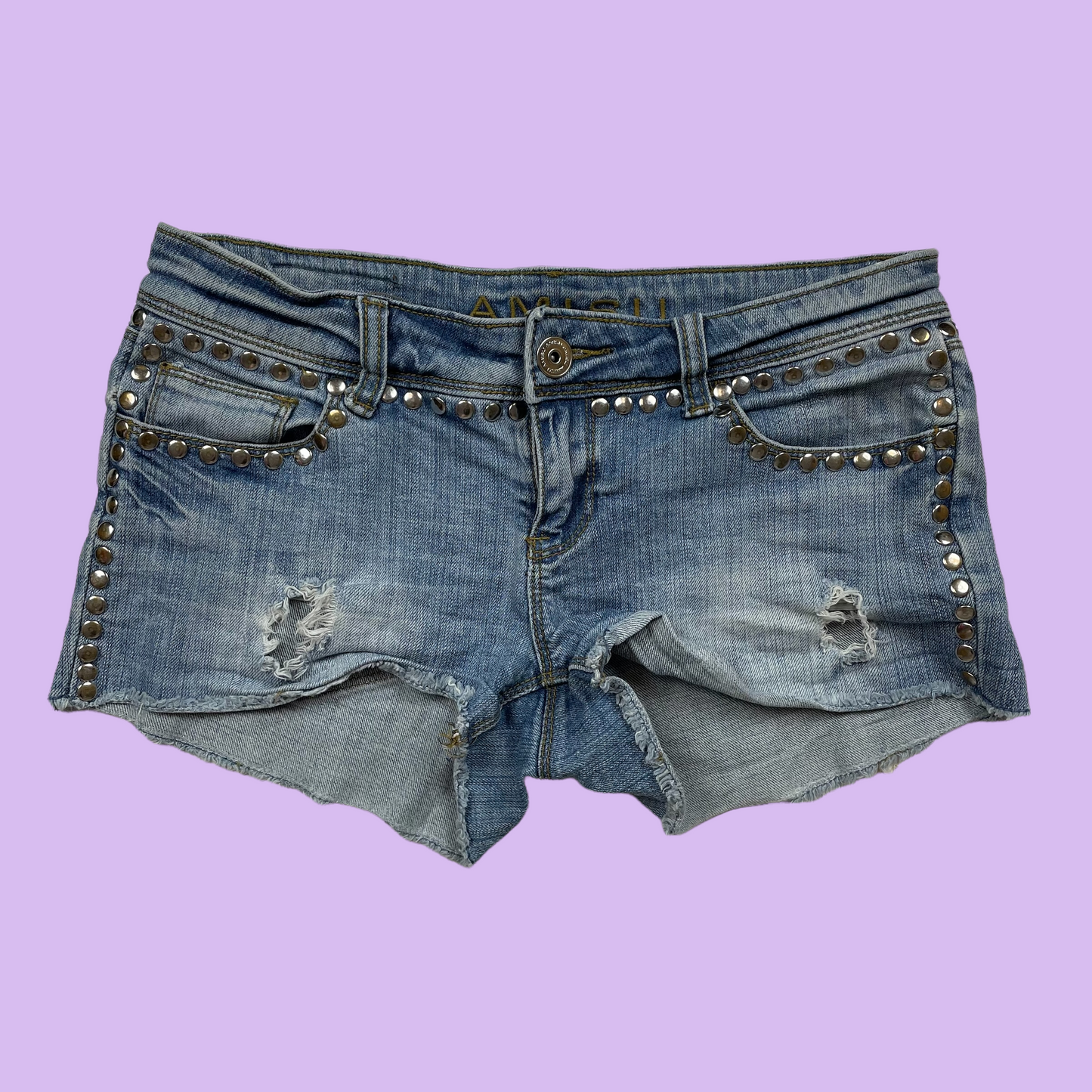 Hot Pants With Metal Details - M