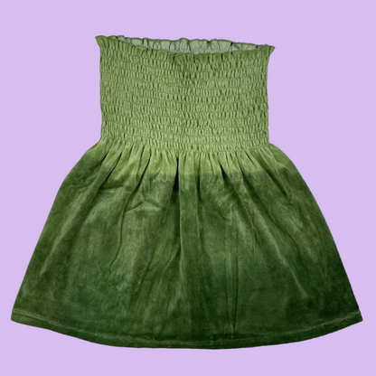 Green Velour/Velvet Fairy Skirt - M