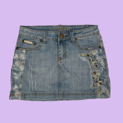 Denim Mini Skirt - S