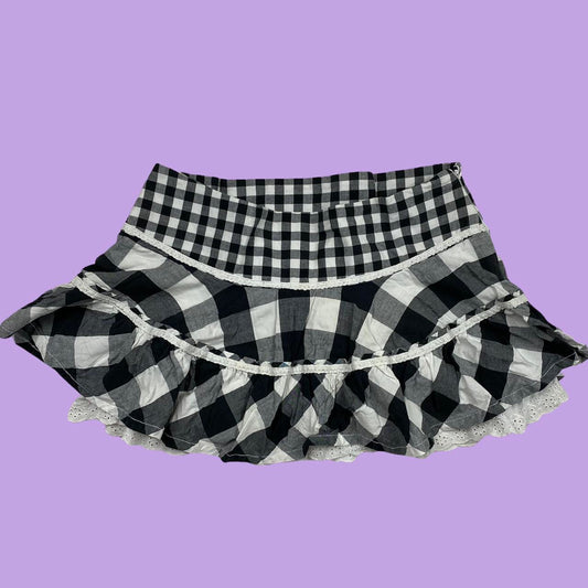 Plaid Lolita Skirt - M