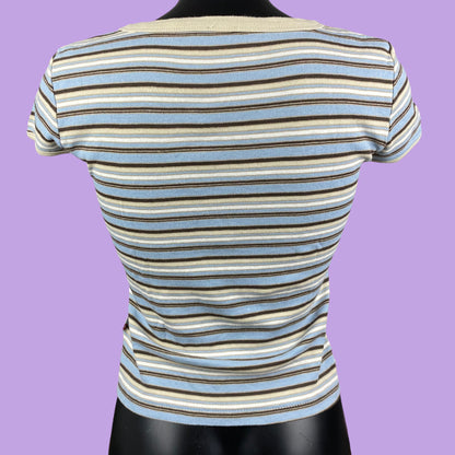 Striped Crop Top - S