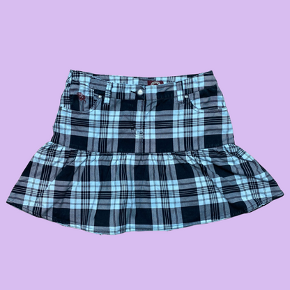 Plaid Mini Skirt - S