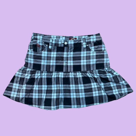 Plaid Mini Skirt - S