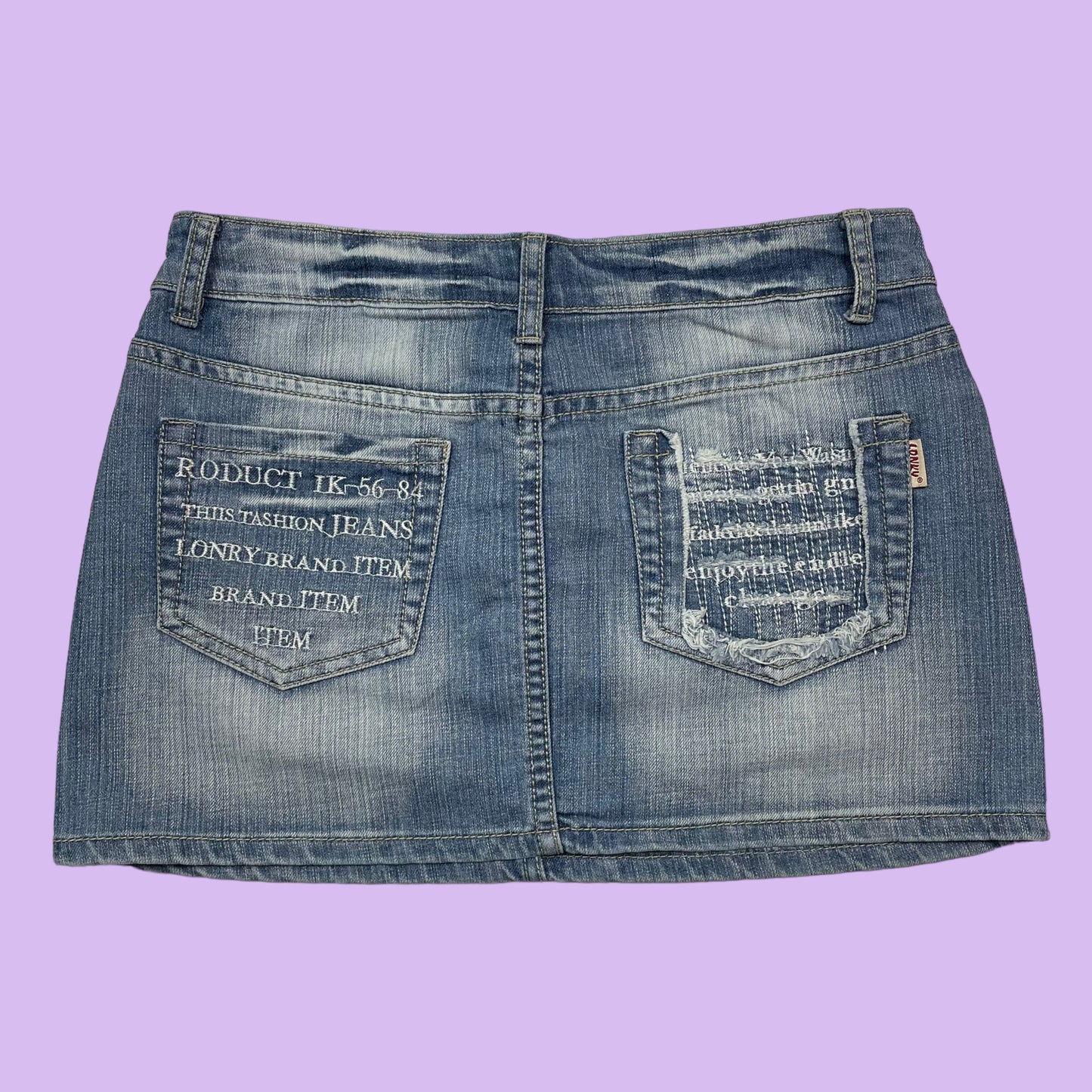 Denim Mini Skirt - W30