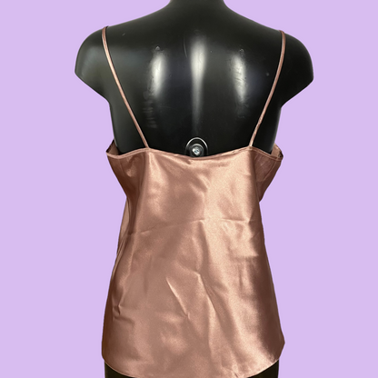 Satin Lingerie Top  - L